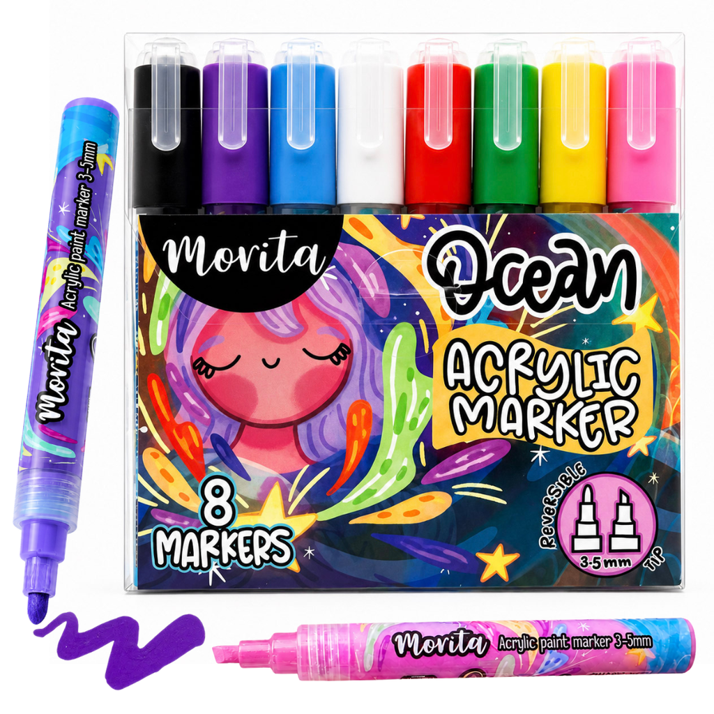 Morita Ocean Acrylic Markers 8 Units