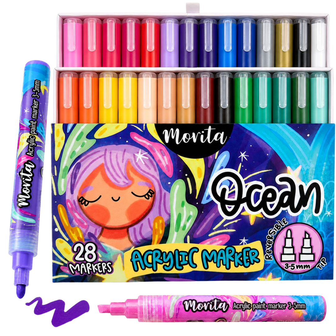 Acrylic Markers Morita Ocean 28 Units