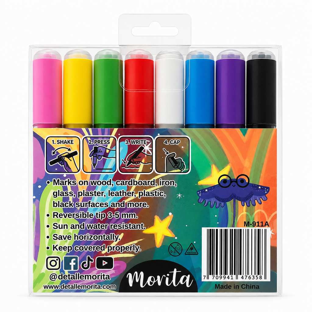 Morita Ocean Acrylic Markers 8 Units