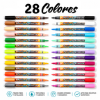 Acrylic Markers Morita Rainbow 28 Units