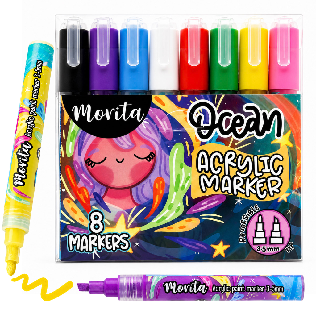 Morita Ocean Acrylic Markers 8 Units